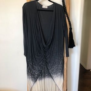 Hi Low Wrap Tie Dye Top